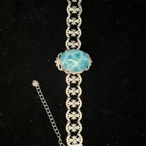 Larimar Sliver Bracelet 14